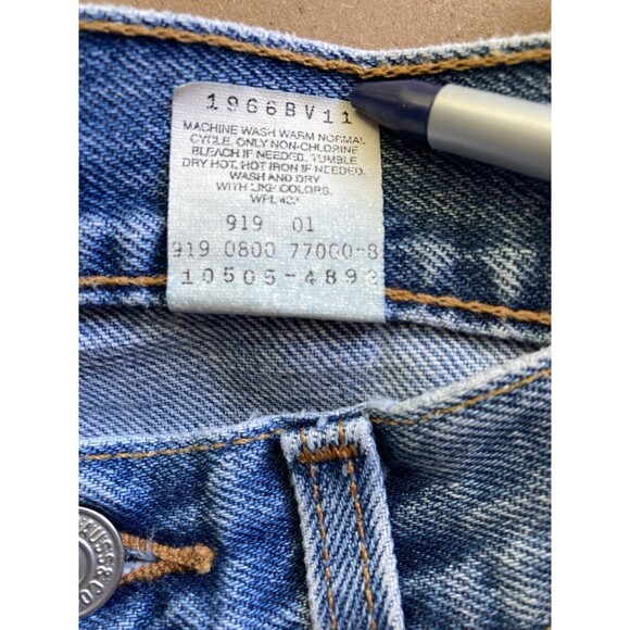 Levi’s 505 Vintage 7 JR M 28x32 Denim Jeans Reg Straight Leg Cotton Y2K (2000) - Picture 10 of 10